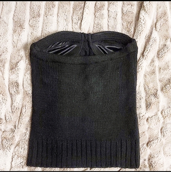 ⚡2/$25-C'est Moi cable knit sweater bustier - Picture 3 of 8